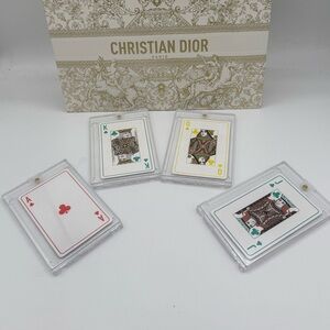Christian DIOR Paris Playing Cards - ♣️ Clubs - Set of 4 Face Cards